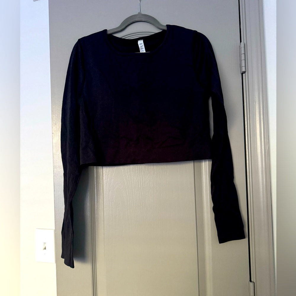 Lulu lemon spandex cropped long sleeve